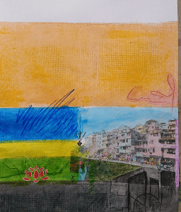 Künstlerpapier Unikat – Nainital