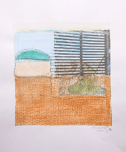 Künstlerpapier Unikat – Blick aus dem alten Fort Jaisalmer